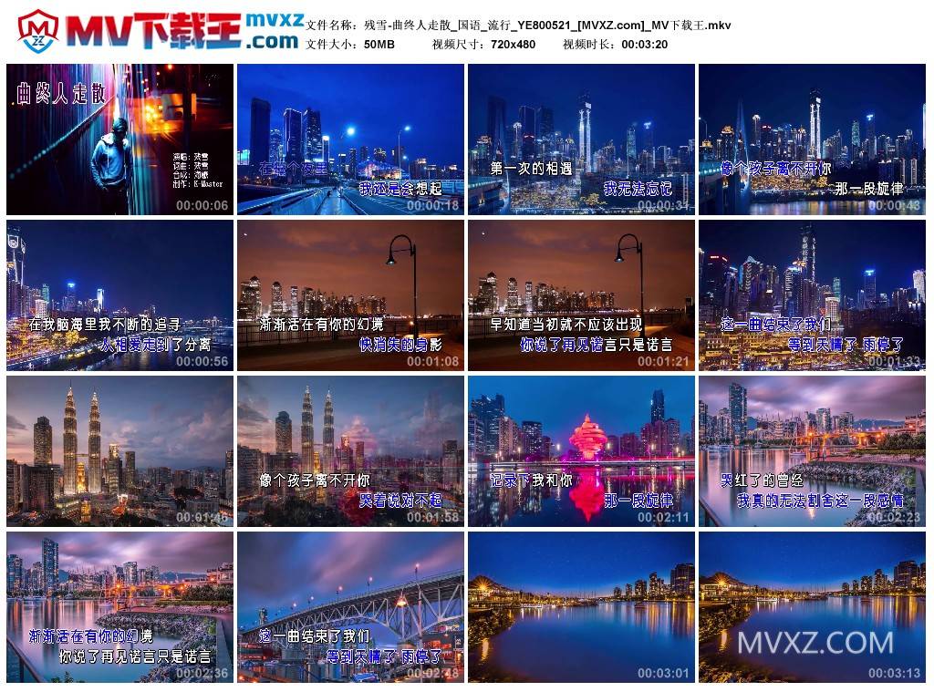 残雪-曲终人走散_国语_流行_YE800521